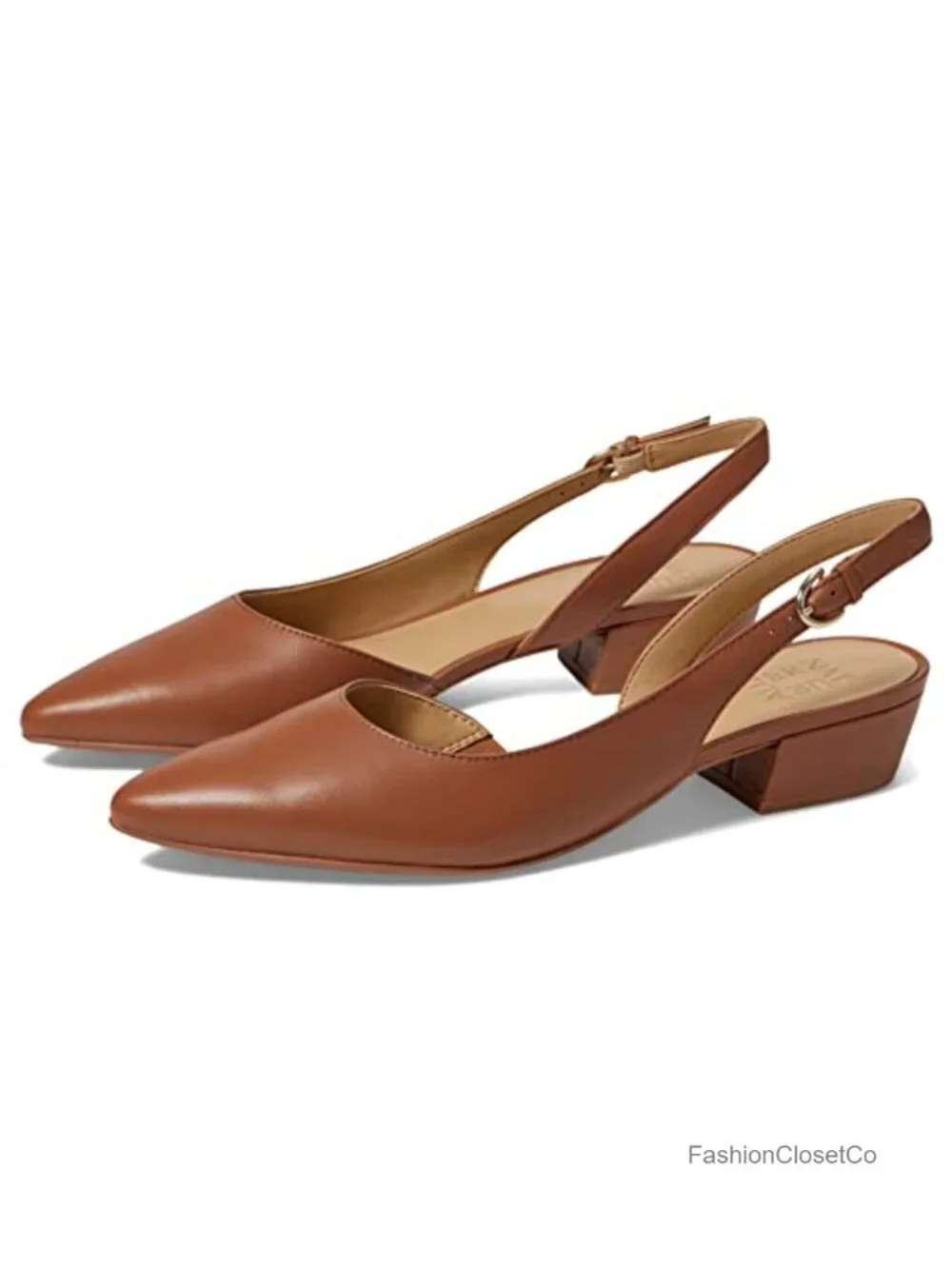 Naturalizer Banks Slingback Pump Leather Flats